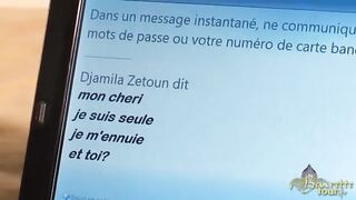 Bombázó fiatal arab kiscsaj szopja a brét